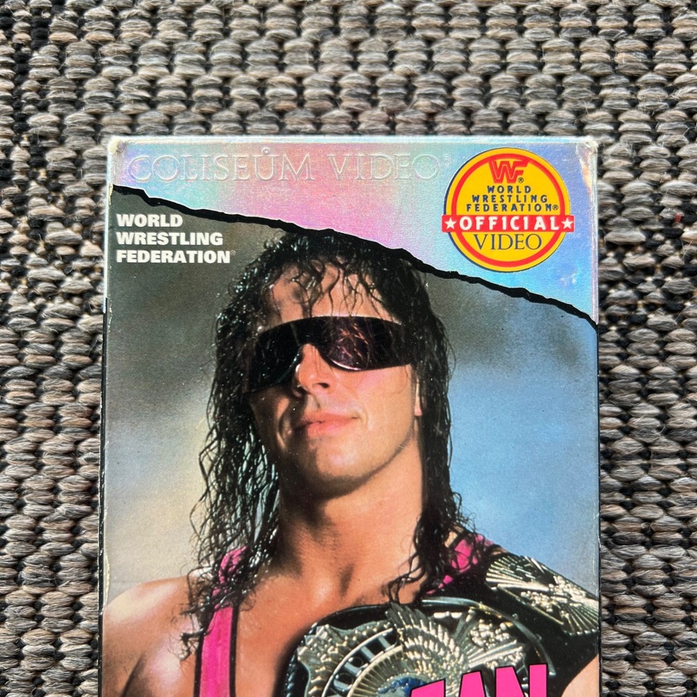 WWF Bret Hitman Hart VHS Tape 1994 Coliseum Video WF140 Wrestling Retro Movie - Picture 2 of 9